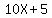 10X%2B5