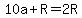 10a%2BR=2R