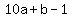 10a%2Bb-1