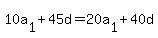 10a%5B1%5D%2B45d=20a%5B1%5D%2B40d