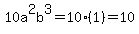 10a%5E2b%5E3=10%281%29=10