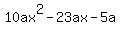 10ax%5E2-23ax-5a