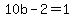10b+-+2++=+1