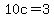 10c=3.00