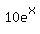 10e%5Ex