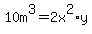10m%5E3=2x%5E2%2Ay