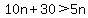 10n%2B30%3E5n
