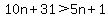 10n%2B31%3E5n%2B1