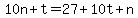 10n%2Bt=27%2B10t%2Bn