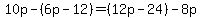 10p-%286p-12%29=%2812p-24%29-8p