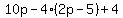 10p-4%282p-5%29%2B4