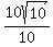 10sqrt%2810%29%2F10