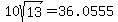 10sqrt%2813%29+=+36.0555