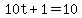 10t%2B1=10