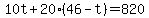 10t%2B20%2846-t%29=820