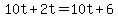 10t%2B2t=10t%2B6