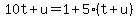 10t%2Bu=1%2B5%28t%2Bu%29