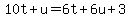 10t%2Bu=6t%2B6u%2B3
