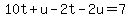 10t%2Bu-2t-2u=7