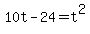 10t-24+=+t%5E2