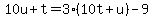 10u%2Bt=3%2810t%2Bu%29-9