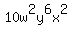 10w%5E2y%5E6x%5E2