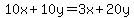 10x%2B10y=3x%2B20y
