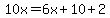 10x=6x%2B10%2B2