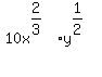 10x%5E%282%2F3%29%2Ay%5E%281%2F2%29%5E%22%22