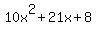 10x%5E2%2B21x%2B+8