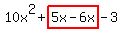 10x%5E2%2Bhighlight%285x-6x%29-3