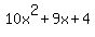 10x%5E2+%2B+9x%2B+4