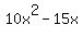 10x%5E2-15x