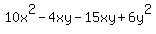 10x%5E2-4xy-15xy%2B6y%5E2