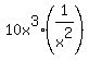 10x%5E3%2A%281%2Fx%5E2%29