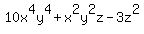 10x%5E4y%5E4%2Bx%5E2y%5E2z-3z%5E2