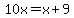 \"10x+=+x%2B9\"