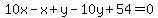10x-x%2By-10y%2B54=0