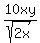 10xy%2Fsqrt%282x%29