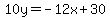 10y=-12x%2B30