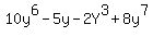 10y%5E6-5y-2Y%5E3%2B8y%5E7