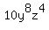 10y%5E8z%5E4