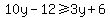 10y-12%3E=3y%2B6