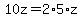 10z=2%2A5%2Az