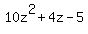 10z%5E2+%2B+4z+-+5