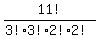 11%21%2F%283%21%2A3%21%2A2%21%2A2%21%29