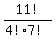 11%21%2F%284%21%2A7%21%29