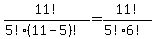 11%21%2F%285%21%2811-5%29%21%29=11%21%2F%285%216%21%29