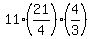 11%2821%2F4%29%284%2F3%29