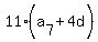 11%2A%28a%5B7%5D%2B4d%29